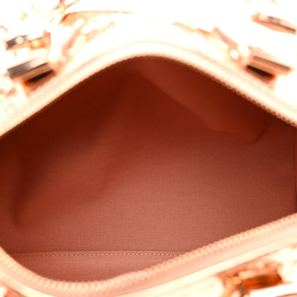 Louis Vuitton Monogram Miroir Speedy Bandouliere 25 Copper