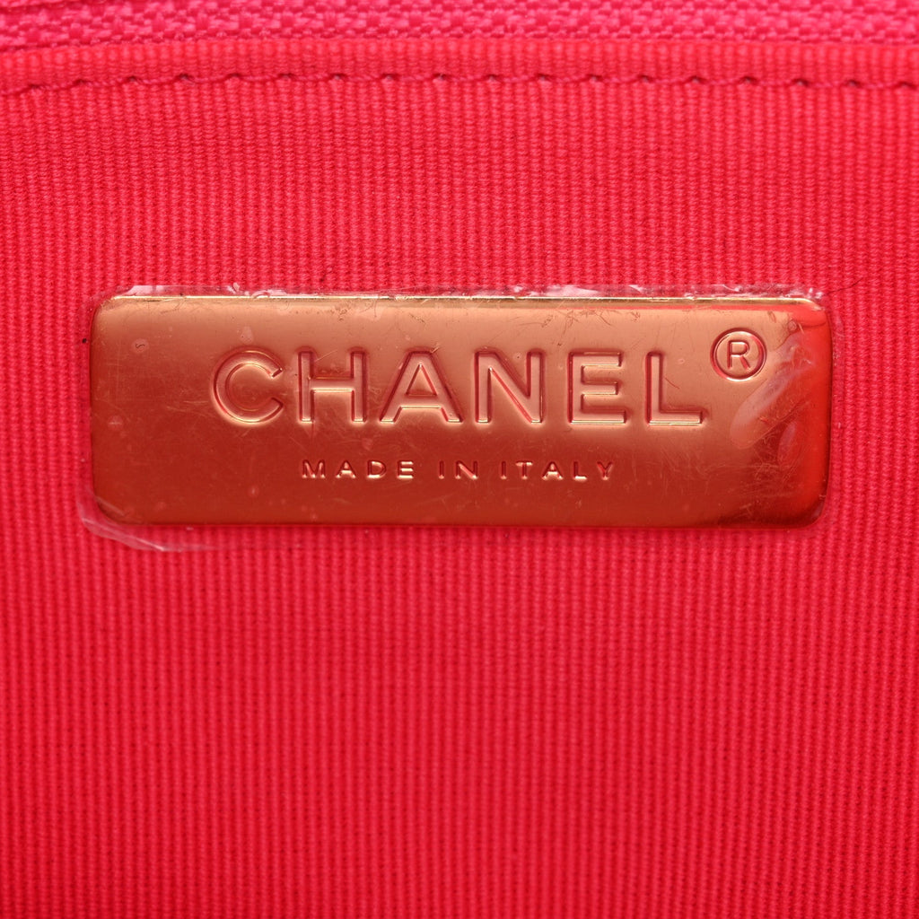 Chanel Lambskin Quilted Chanel 19 Hobo Pink