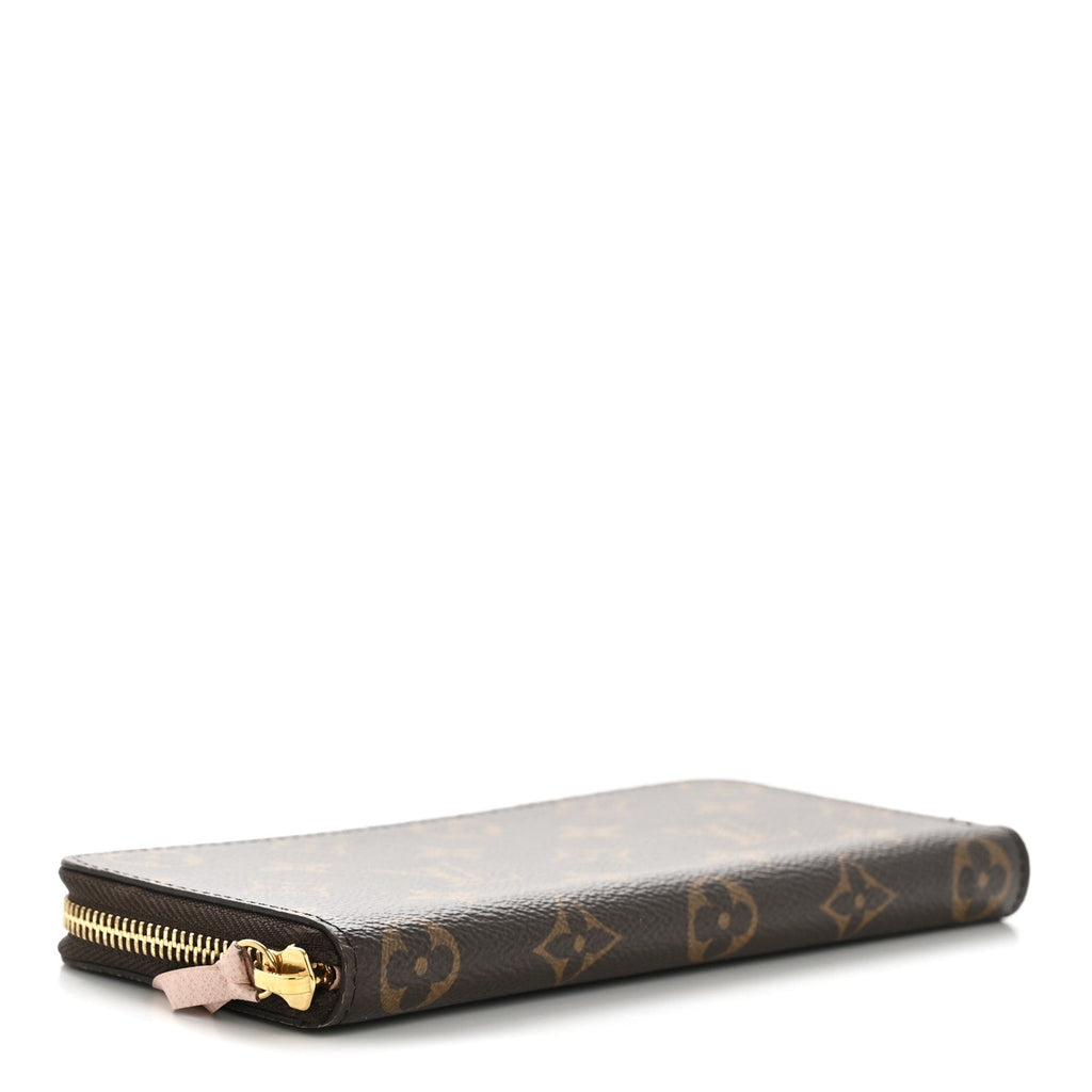 Louis Vuitton Monogram Clemence Wallet Rose Ballerine