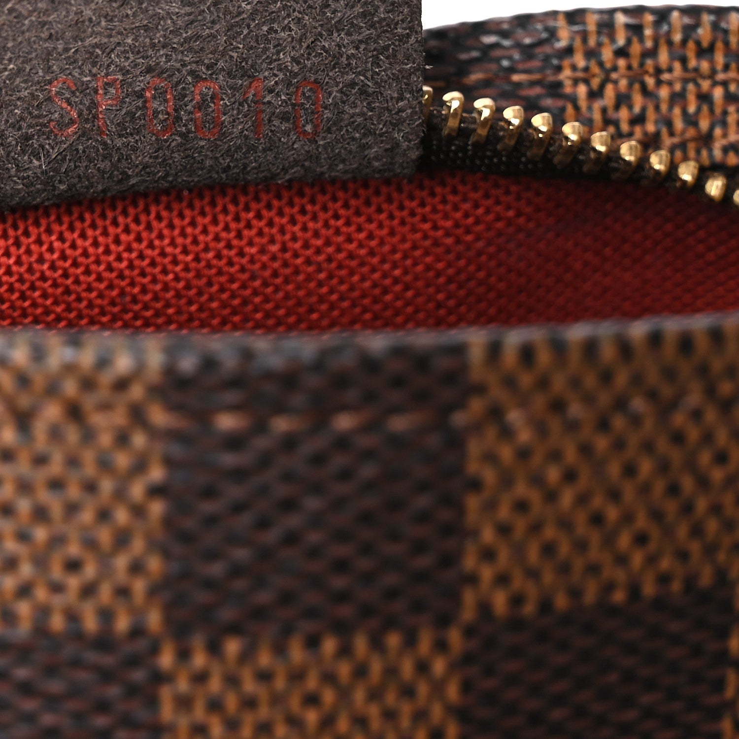 Louis Vuitton Damier Ebene Trousse Make Up Bag Pochette