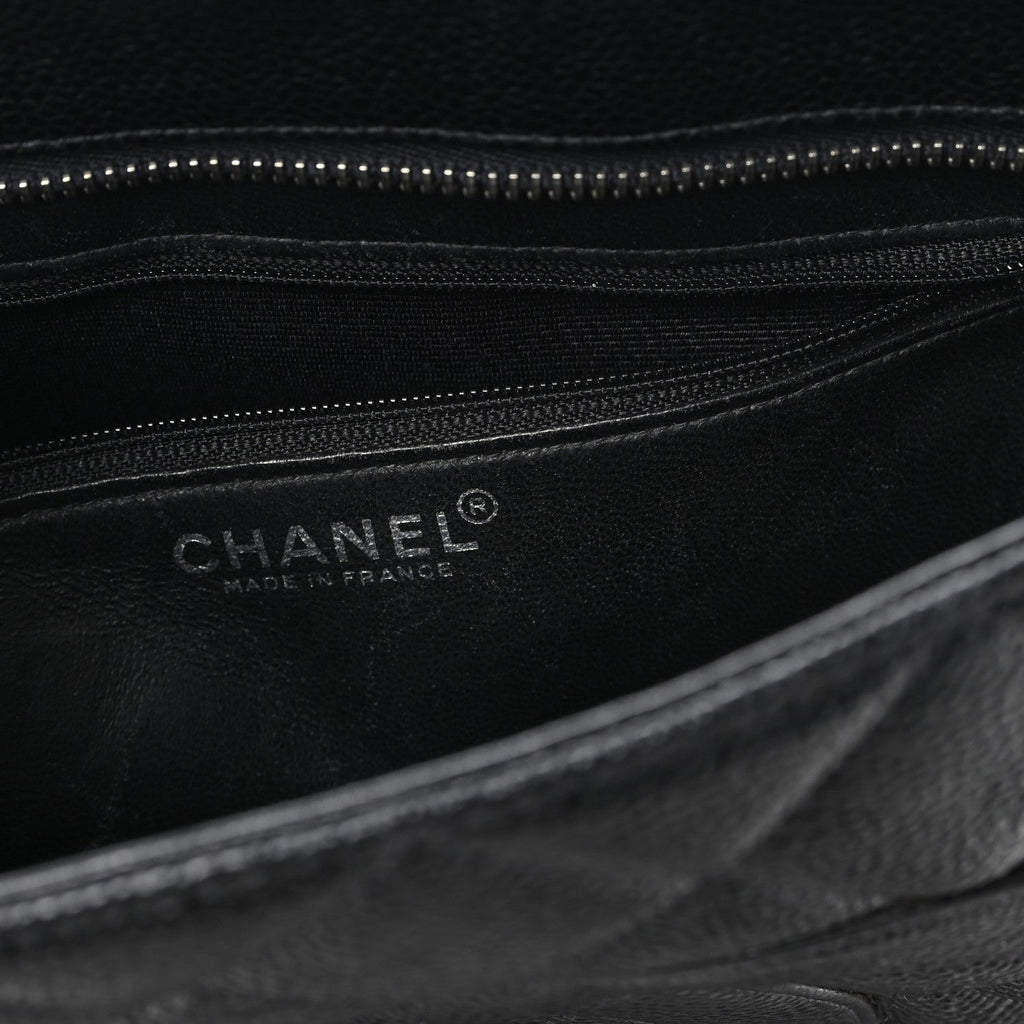 Chanel Caviar Quilted Medallion Tote Black