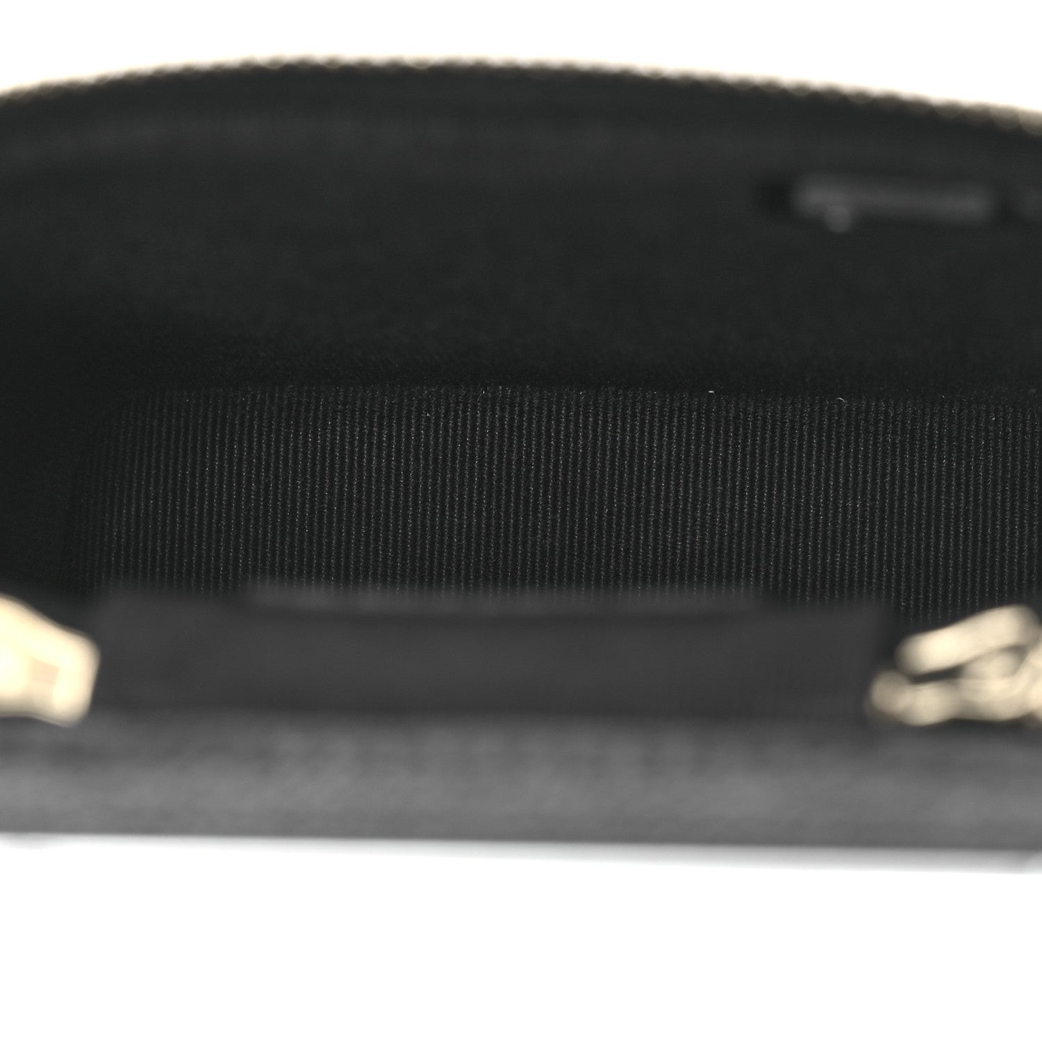 Chanel Caviar Quilted Small Vertical Coco Beauty Vanity Case With Chain Black