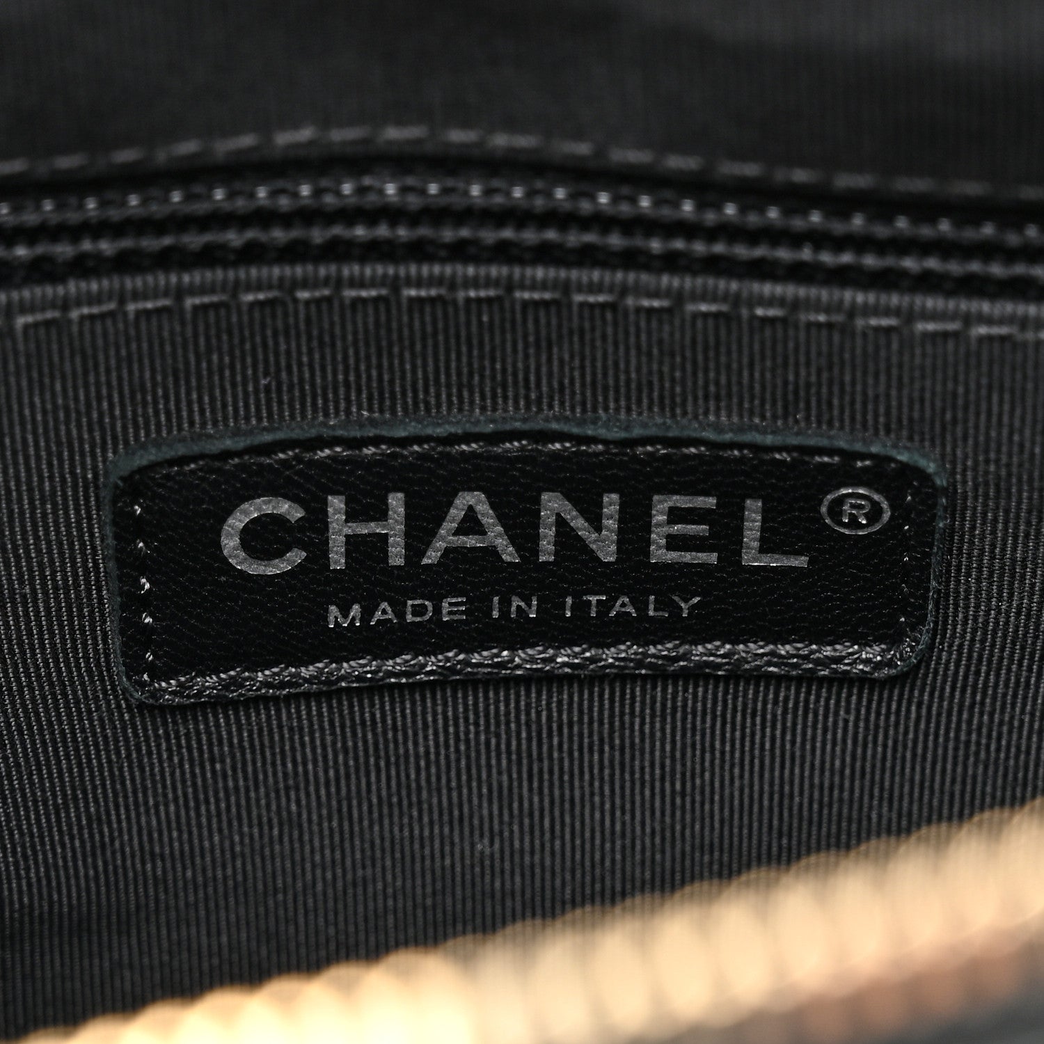 Chanel Tweed Calfskin Quilted Medium Gabrielle Hobo Black