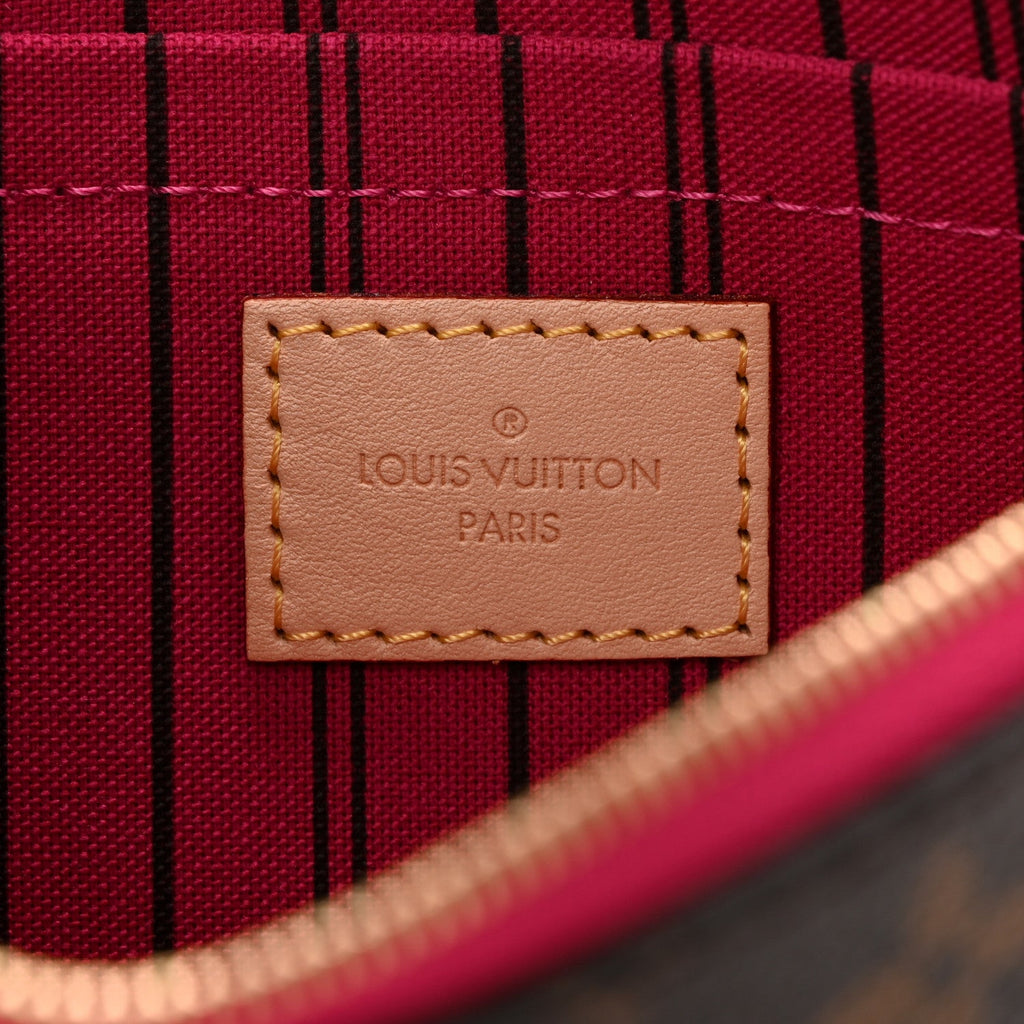 Louis Vuitton Monogram Neverfull MM GM Pochette Pivoine