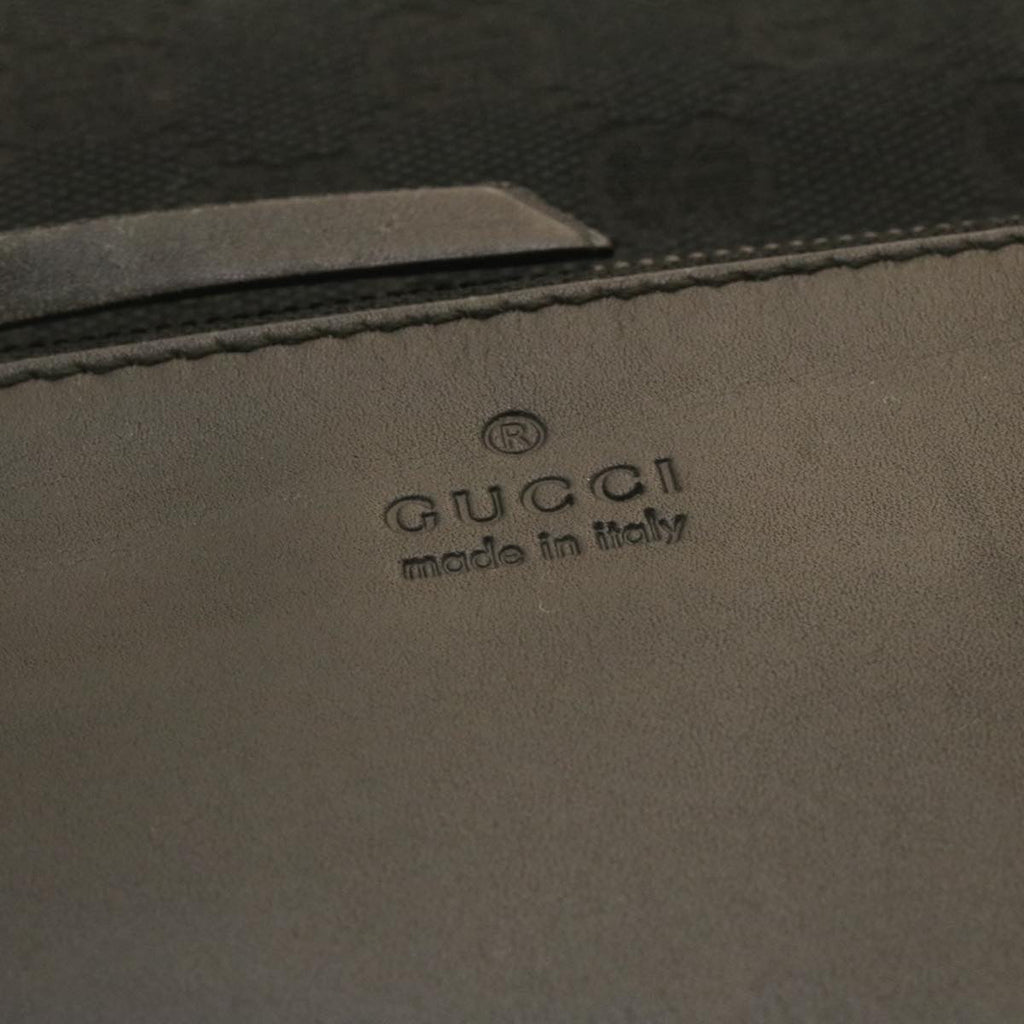 GUCCI GG Canvas Tote Bag Black  ac596