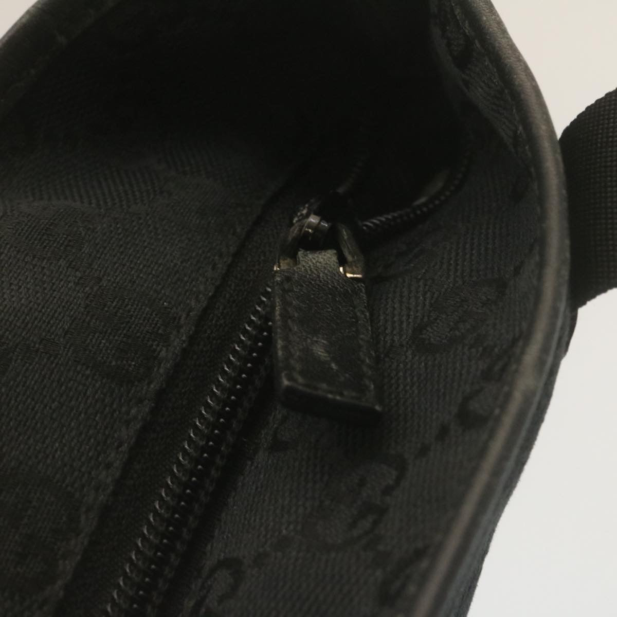 GUCCI GG Canvas Tote Bag Black  ac596