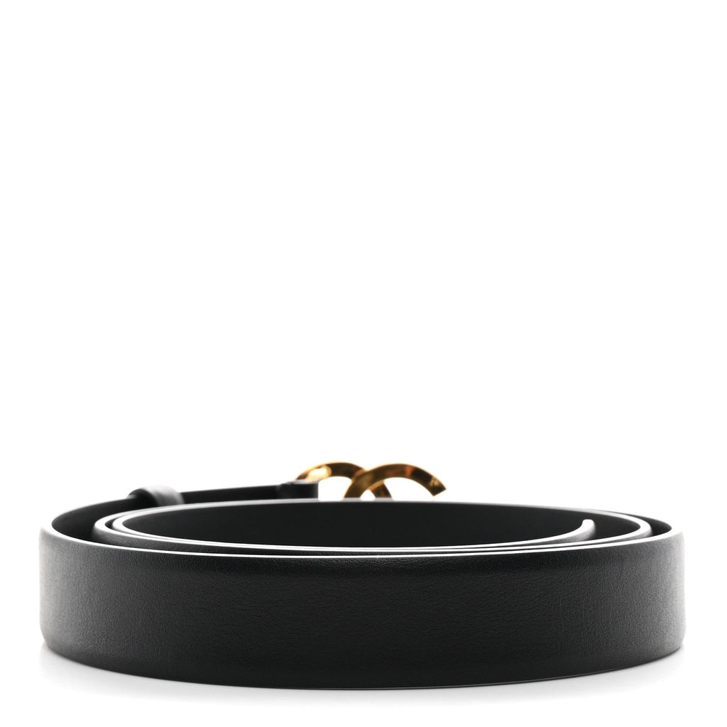 Calfskin Paris Button CC Belt 100 40 Black