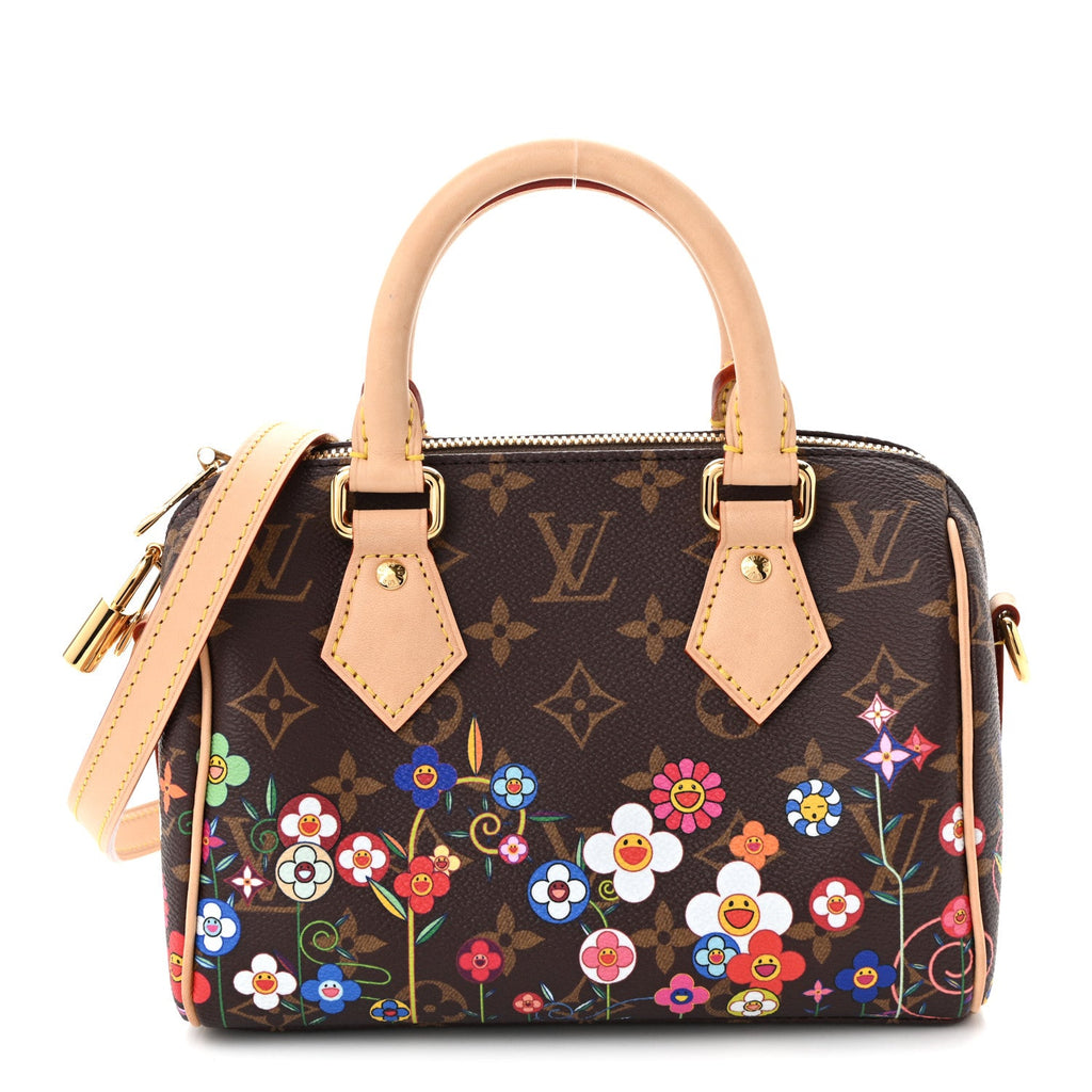 Louis Vuitton LV X TM Monogram Flowers Speedy Bandouliere 20