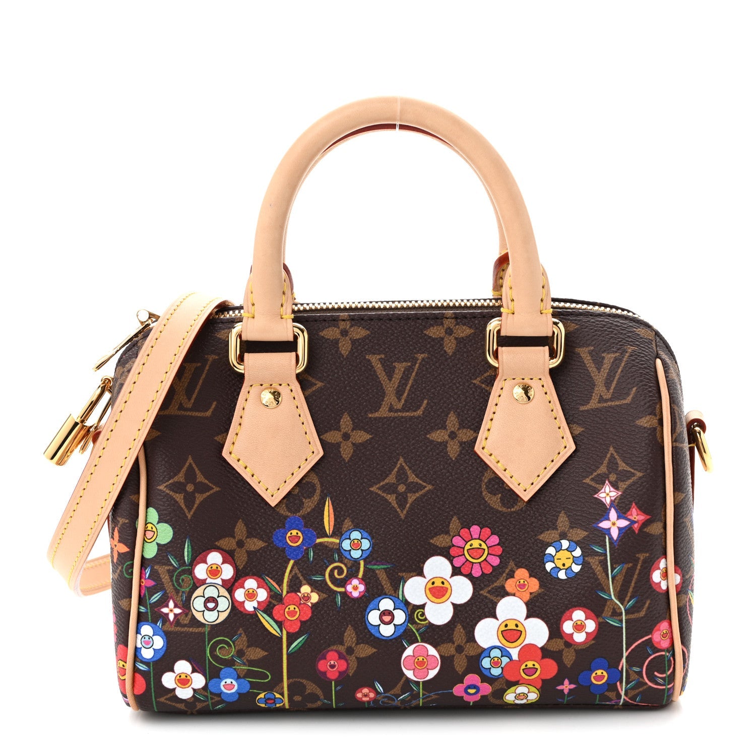 Louis Vuitton LV X TM Monogram Flowers Speedy Bandouliere 20