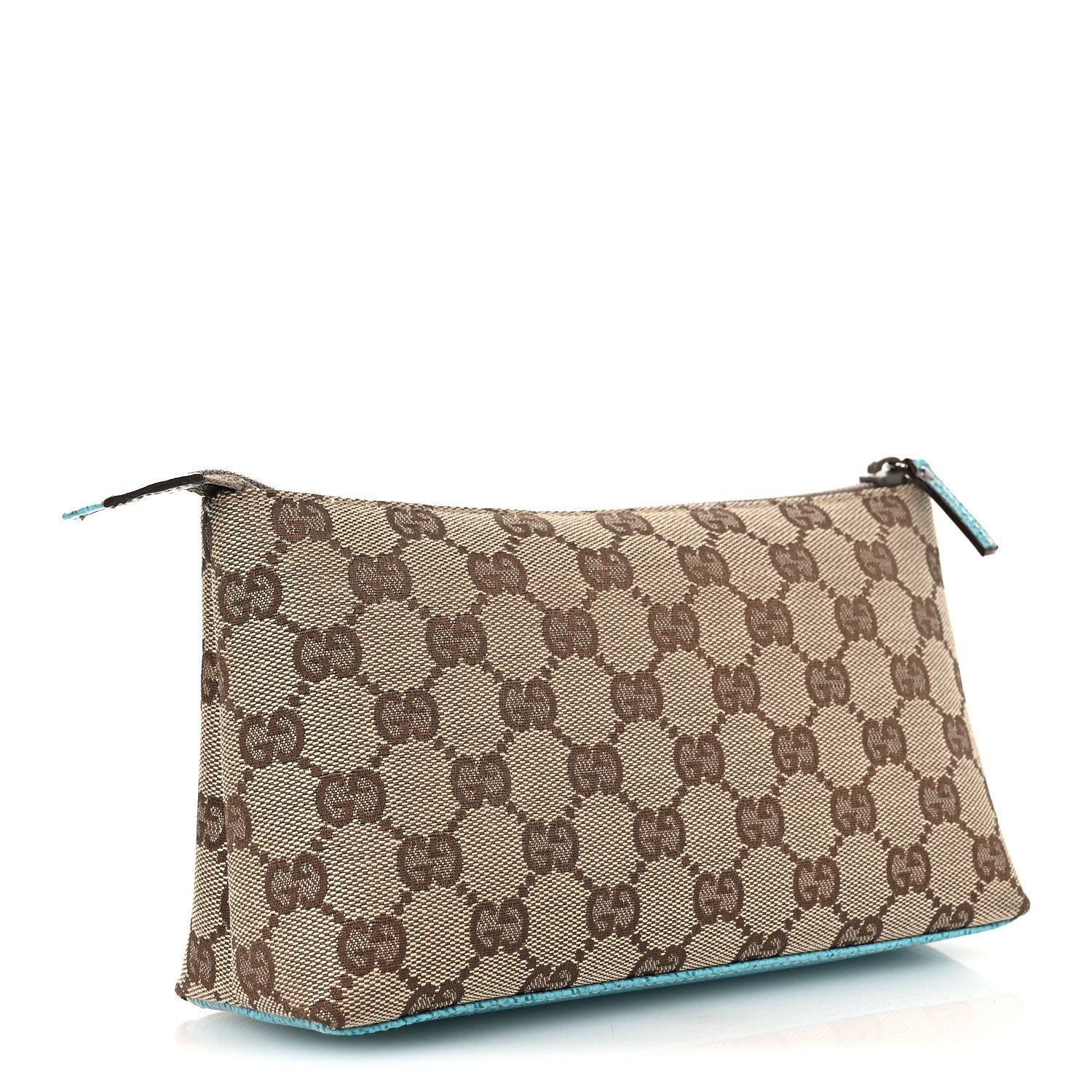 Gucci Monogram GG Cosmetic Case Turquoise