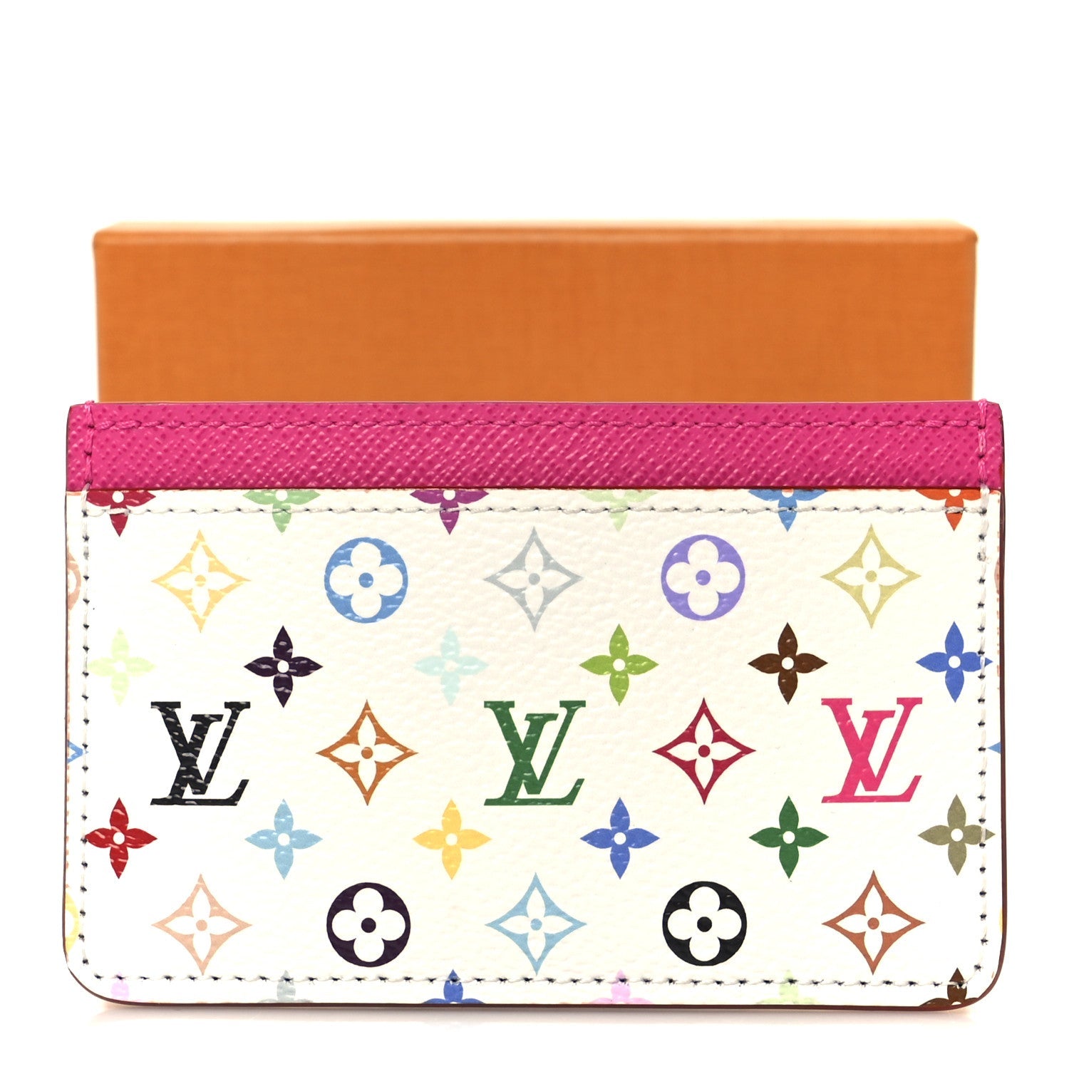 Louis Vuitton LV X TM Monogram Multicolor Card Holder Kawaii Pink