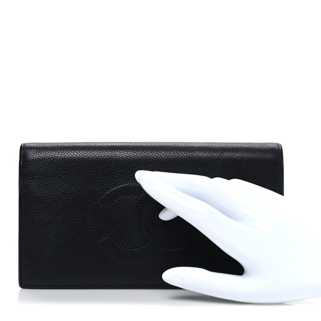 Caviar Timeless CC Yen Wallet Black