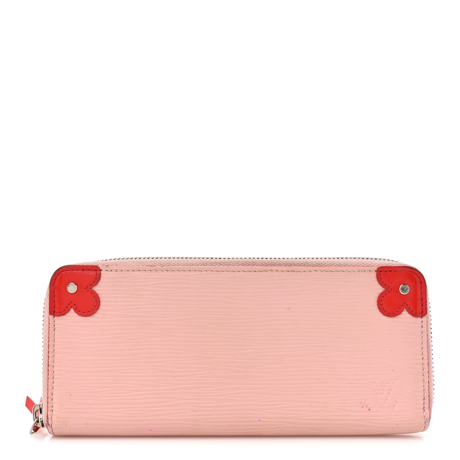Louis Vuitton Epi Blooming Corners Clemence Wallet Rose Ballerine Coquelicot