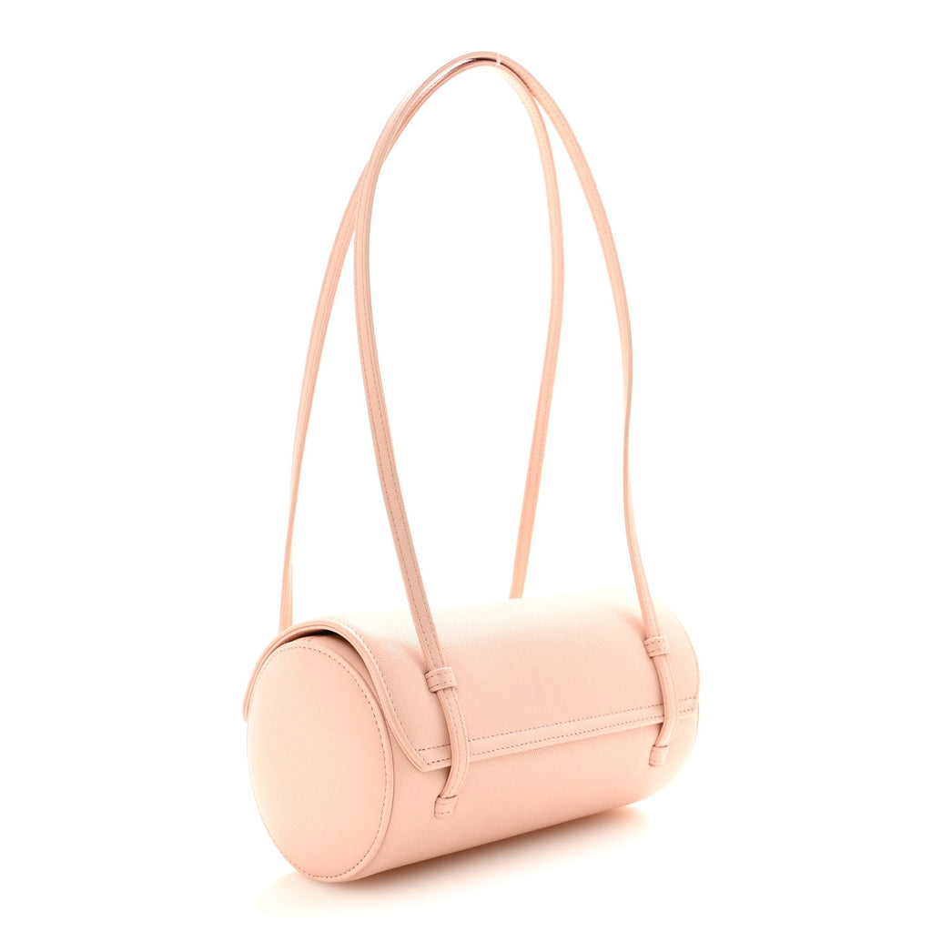 Chanel Shiny Caviar Preppy Coco Small Bowling Bag Light Pink