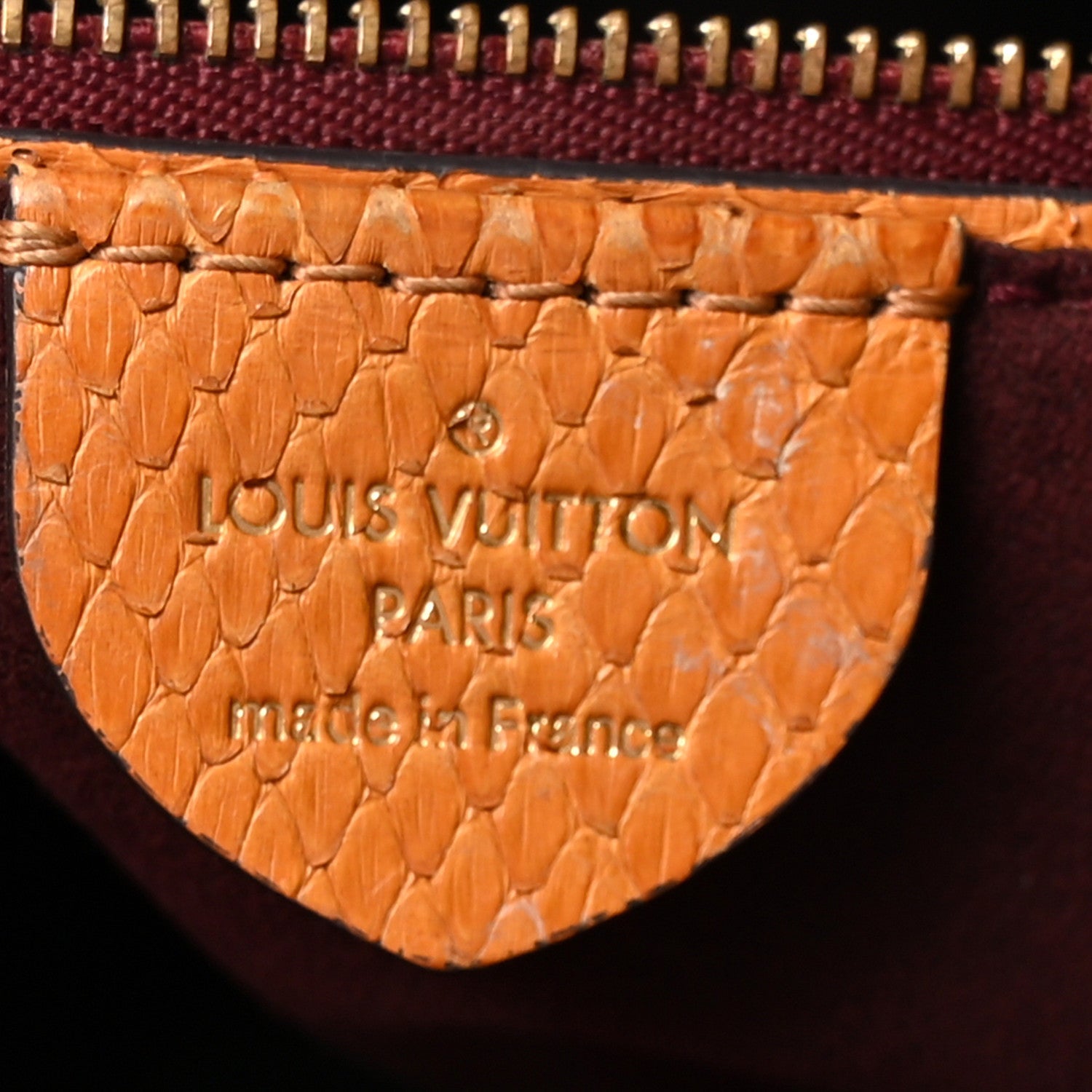 Louis Vuitton Monogram Python Ostrich Gaia Bordeaux