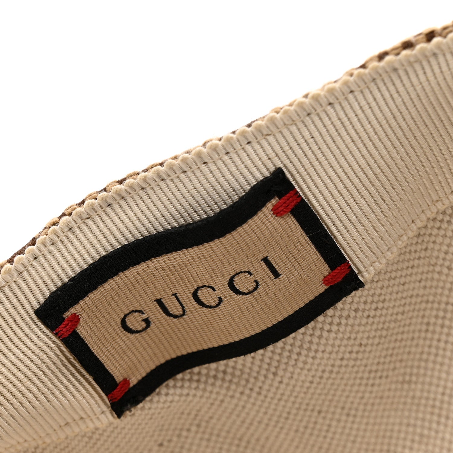 Gucci Monogram Jumbo GG Baseball Hat XS Camel Ebony