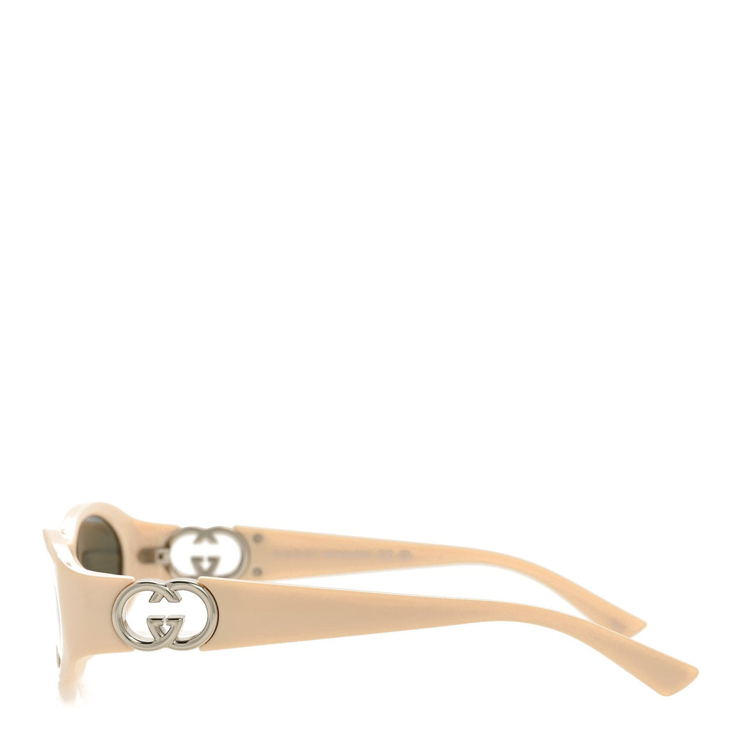 Gucci Acetate Oval Sunglasses GG1660S Ivory