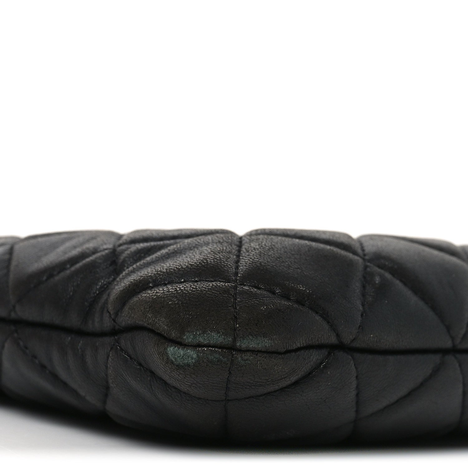 Lambskin Quilted Large Cosmetic Case Black
