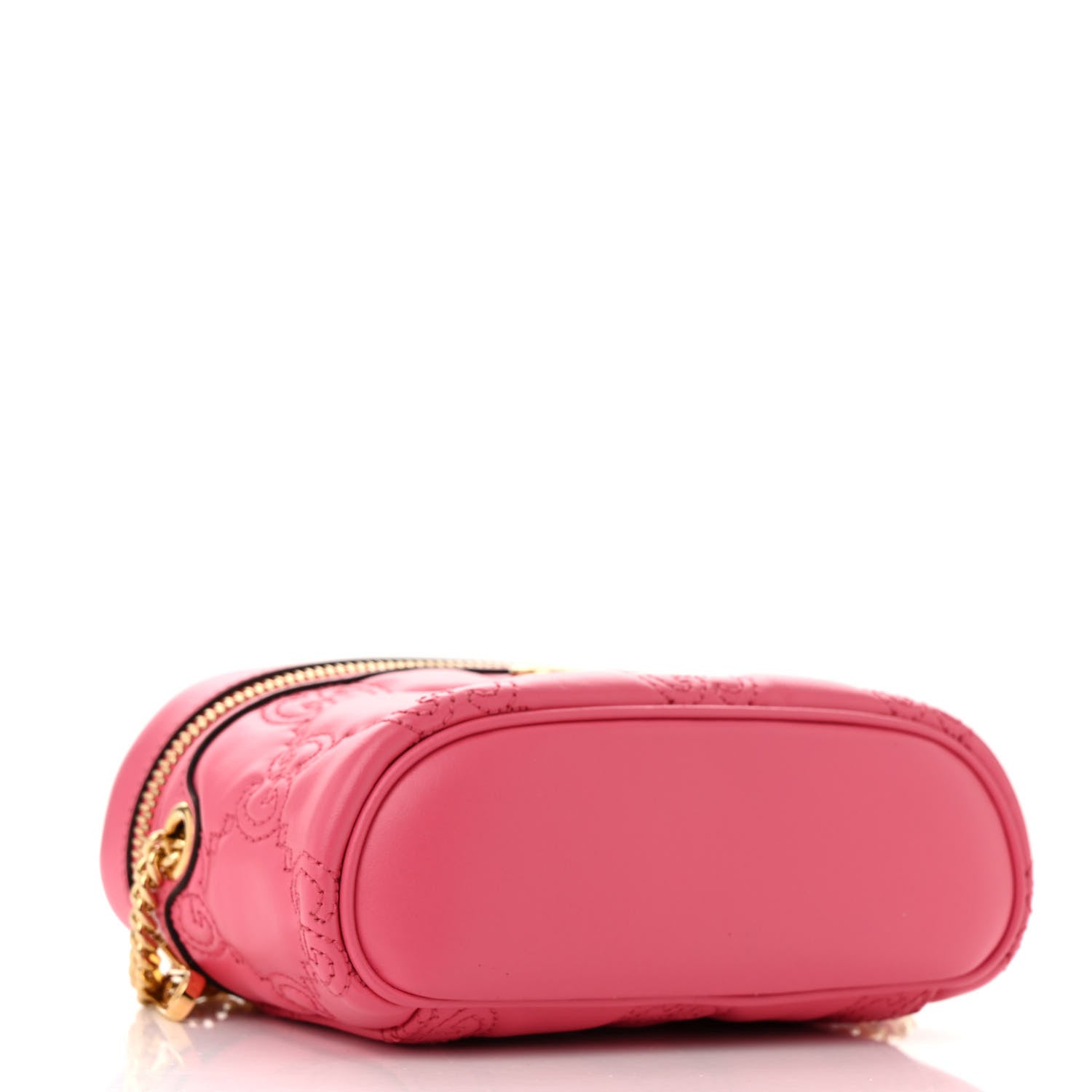 Gucci Calfskin GG Matelasse Mini Top Handle Bag Rhodamine Pink