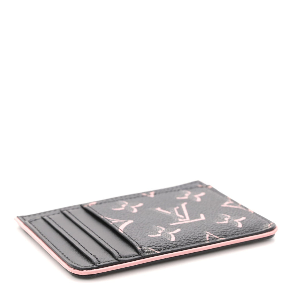 Louis Vuitton Monogram Fall for You LV Side-Up Card Holder Black