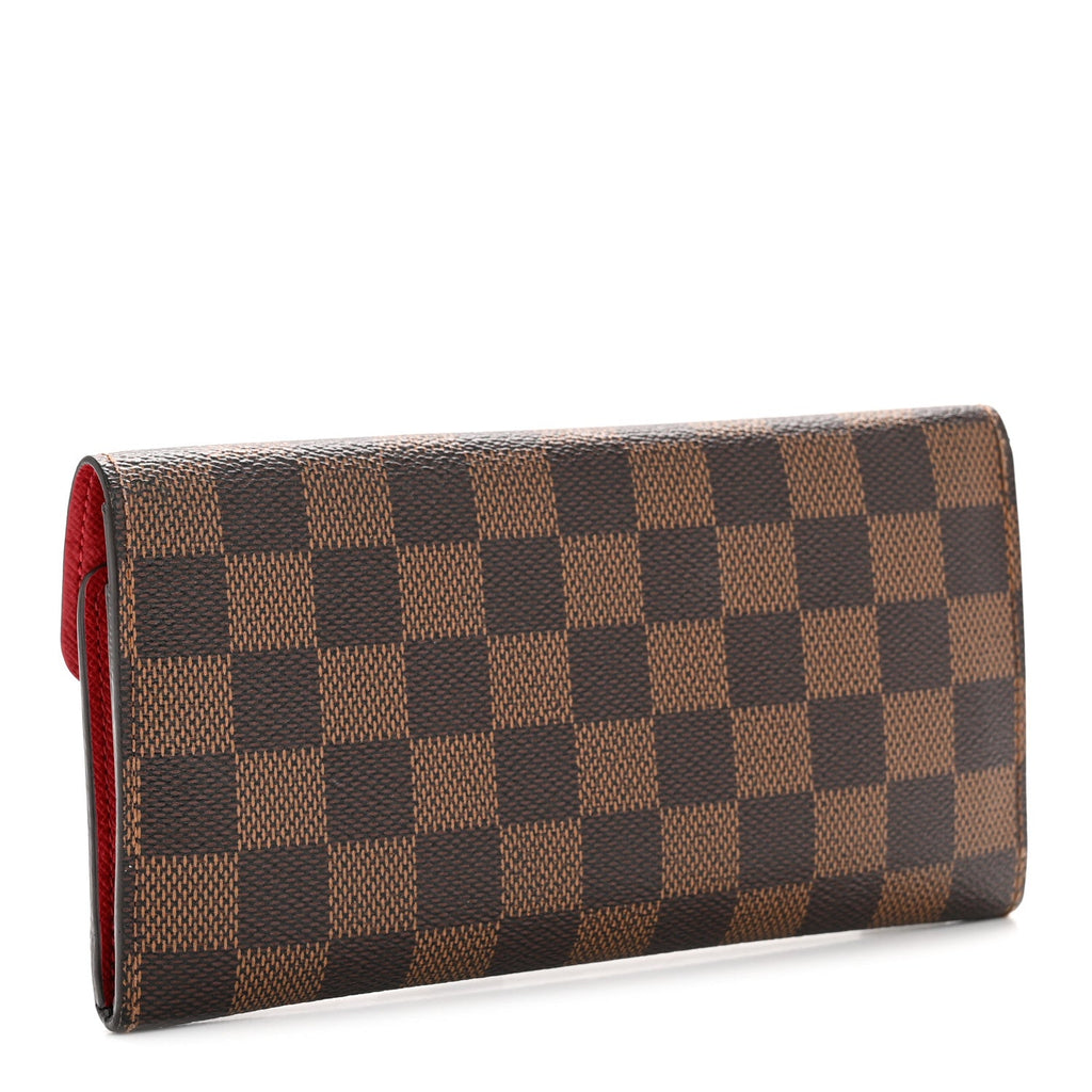 Louis Vuitton Damier Ebene Josephine Wallet Red