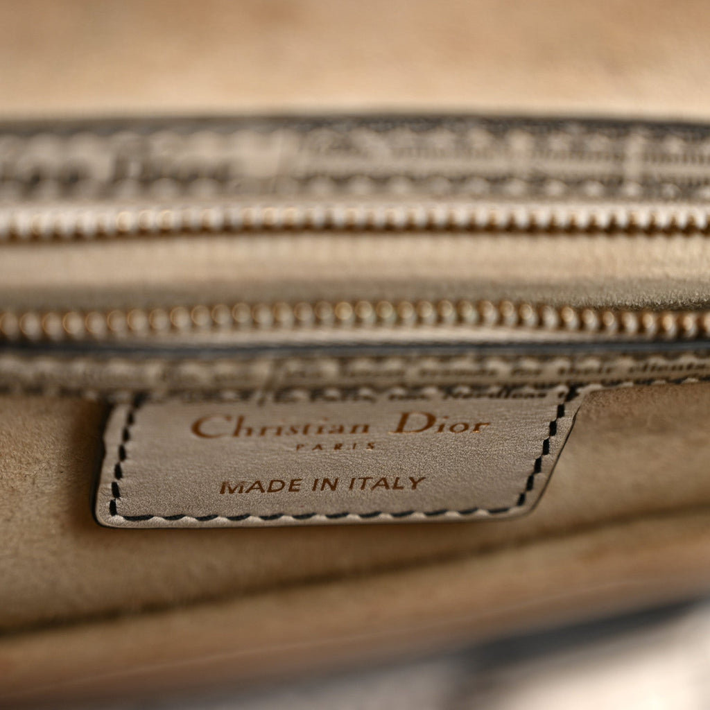 Christian Dior Calfskin Newspaper Printed Saddle Bag Black White