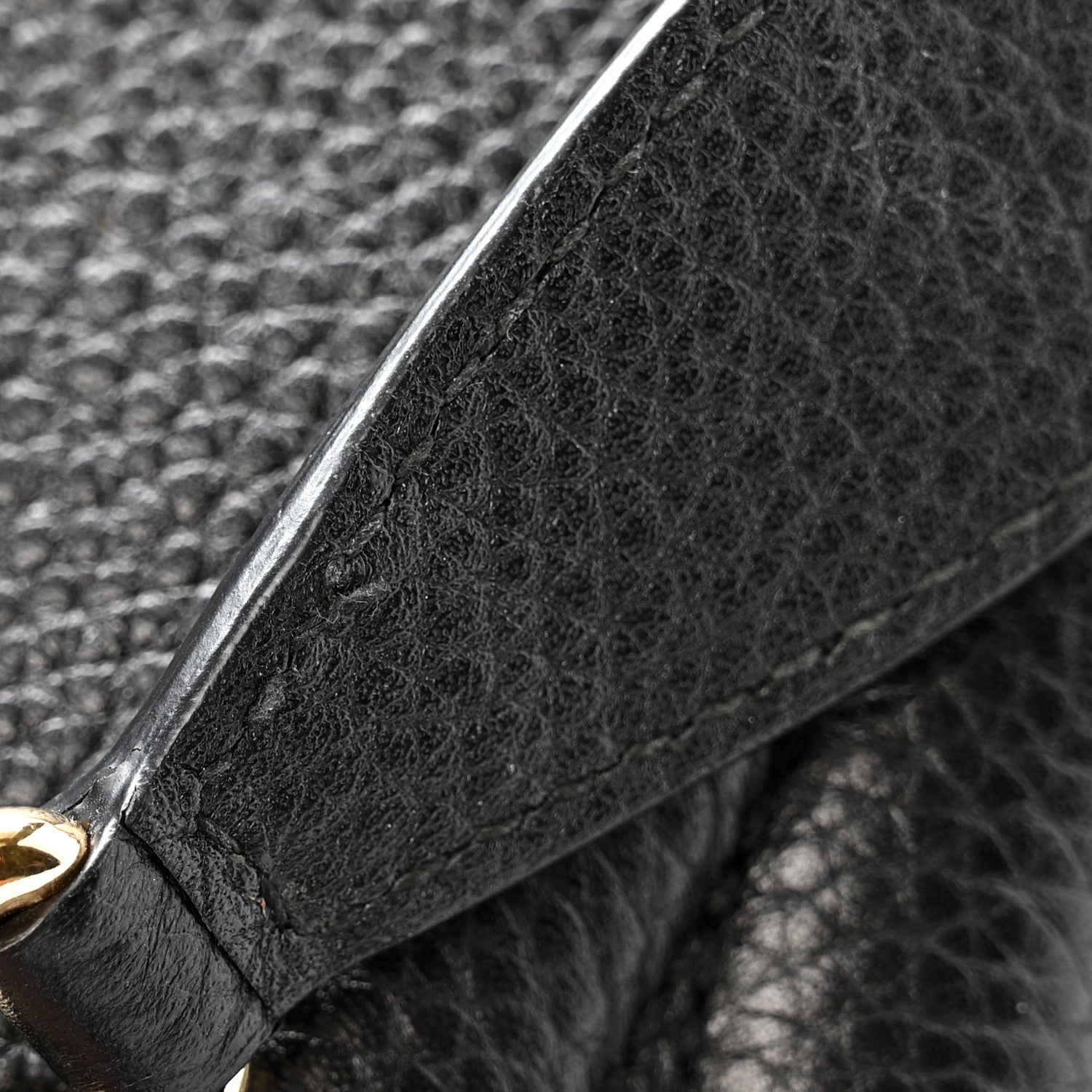 Gucci Pebbled Calfskin Medium Soho Chain Shoulder Bag Black