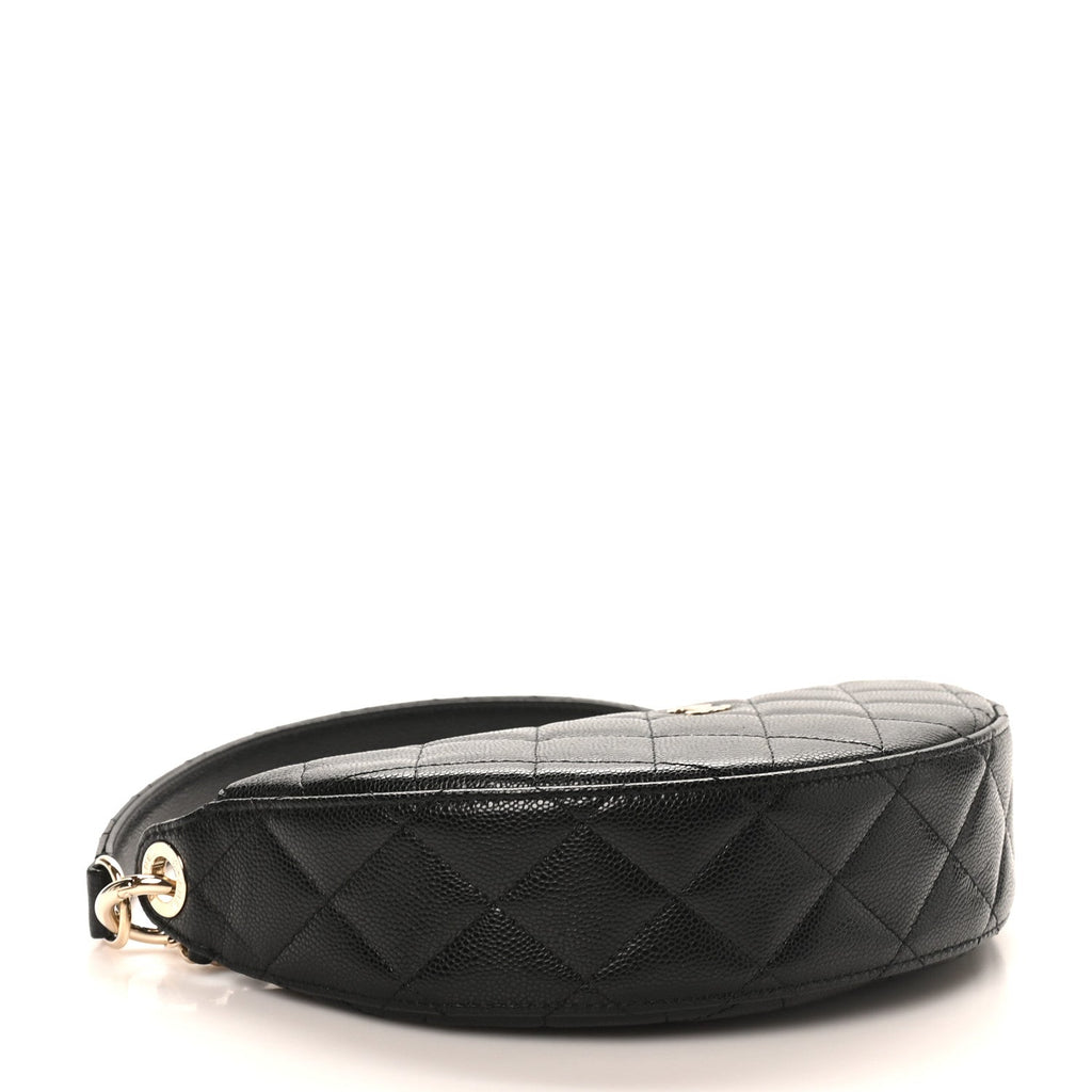 Chanel Caviar Quilted Clutch With Chain Black
