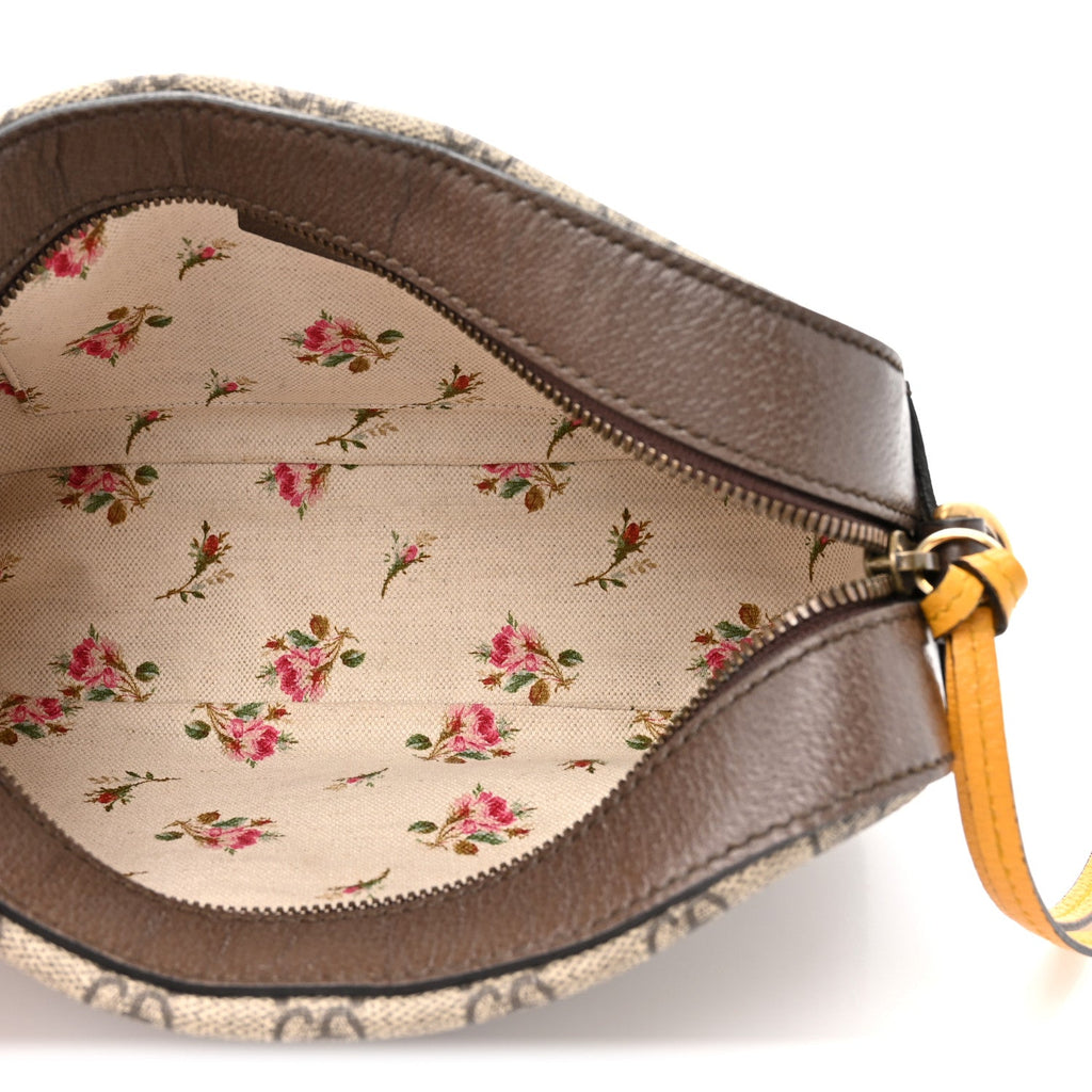 Gucci GG Supreme Monogram Web Neo Vintage Shoulder Bag Beige New Acero Crop