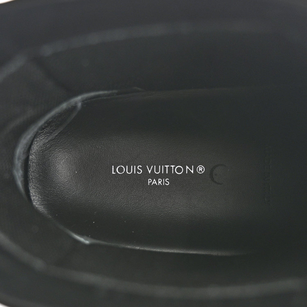 Louis Vuitton Calfskin Polar Flat Ankle Boots 38 Black