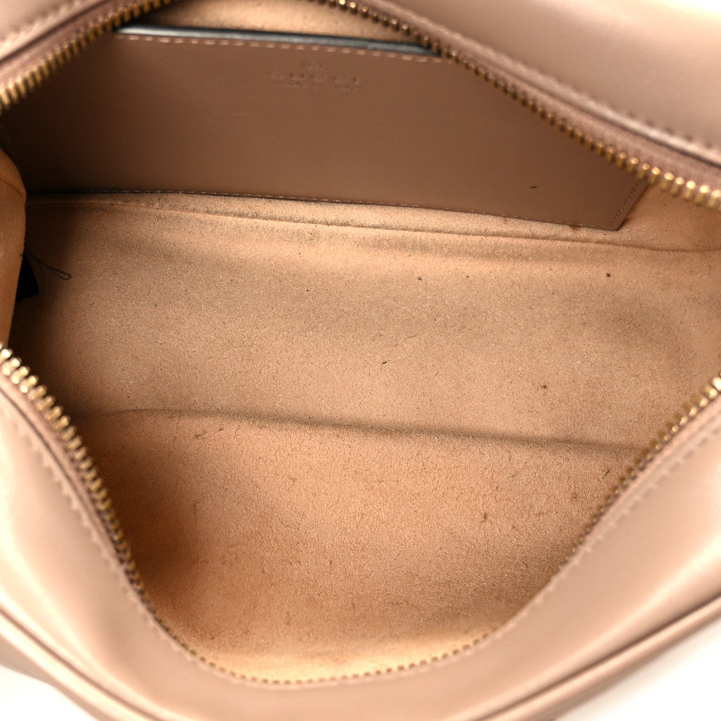 Gucci Calfskin Matelasse Small GG Marmont Chain Shoulder Bag Porcelain Rose