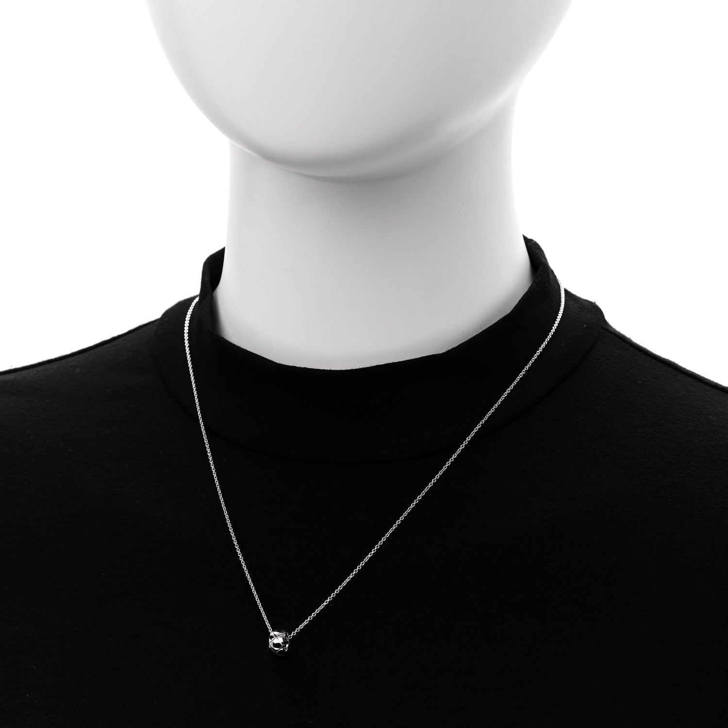 18K White Gold Coco Crush Pendant Necklace