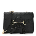 Gucci Microguccissima Mini Emily Chain Shoulder Bag Black