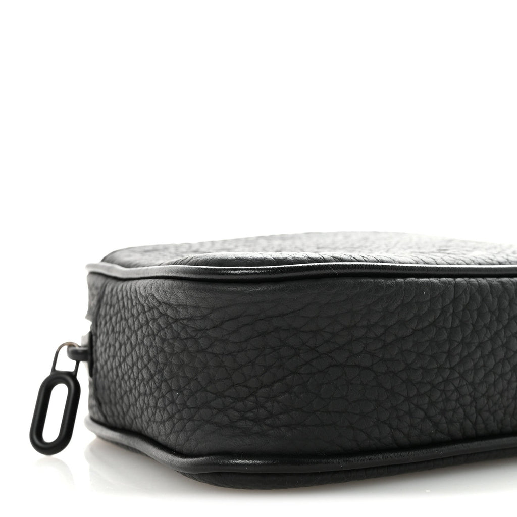Louis Vuitton Taurillon Monogram Uniformes Solar Ray Soft Pochette Volga Belt Bag Black