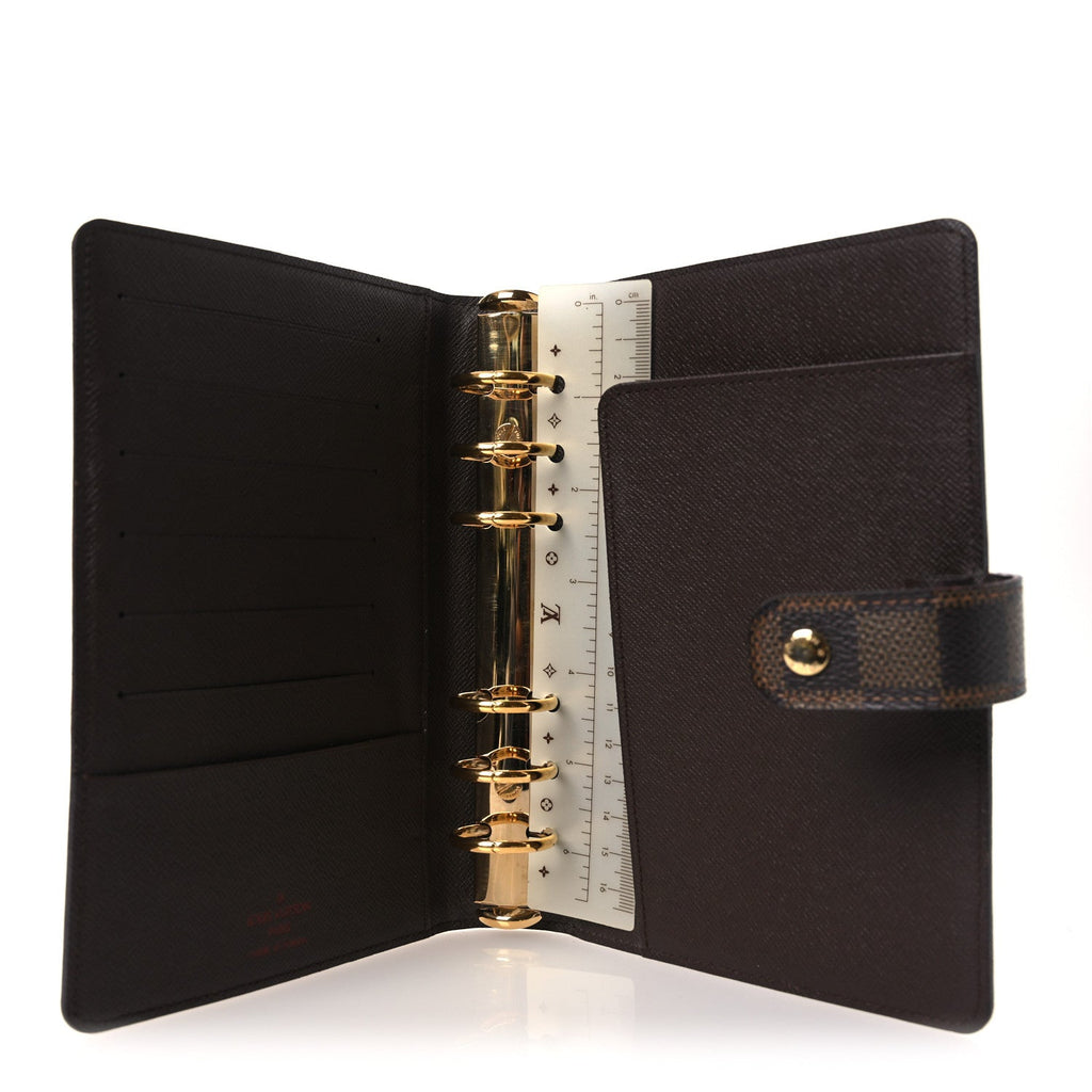 Louis Vuitton Damier Ebene Medium Ring Agenda Cover