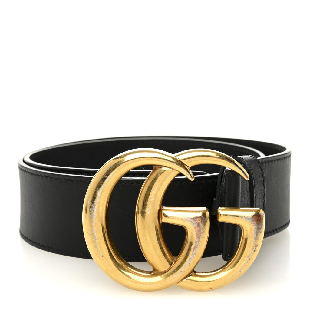 Gucci Calfskin Double G 40mm Belt 70 28 Black