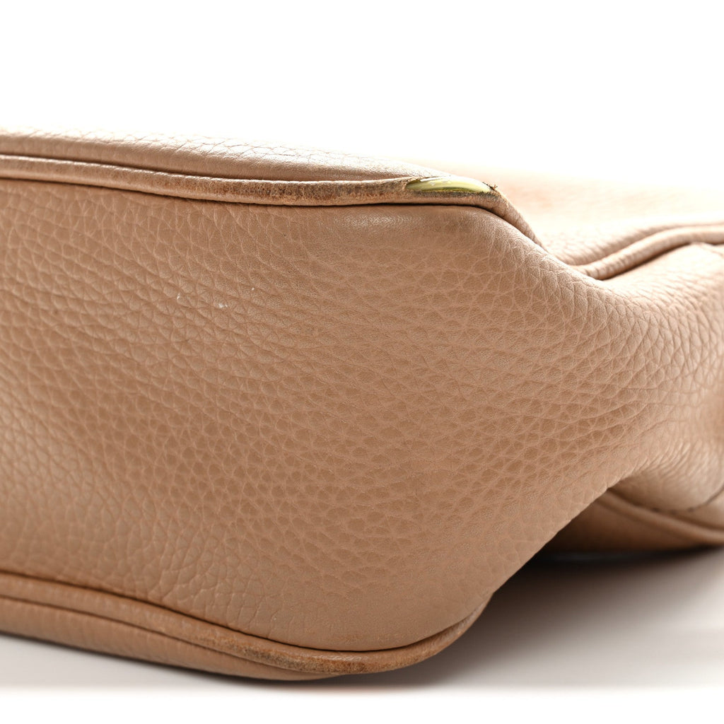Gucci Pebbled Calfskin Small Soho Disco Bag Camelia