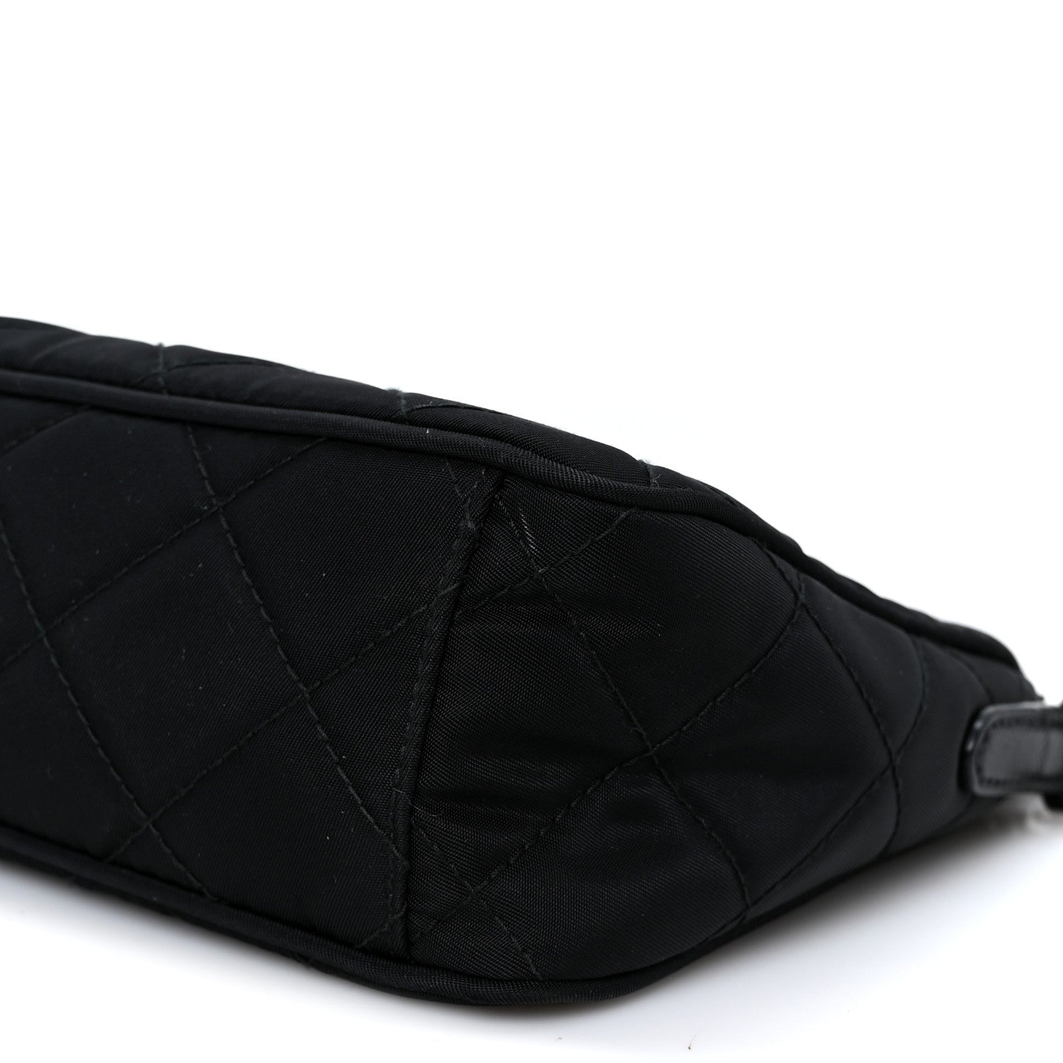 Prada Nylon Tessuto Impuntu Quilted Crossbody Bag Black