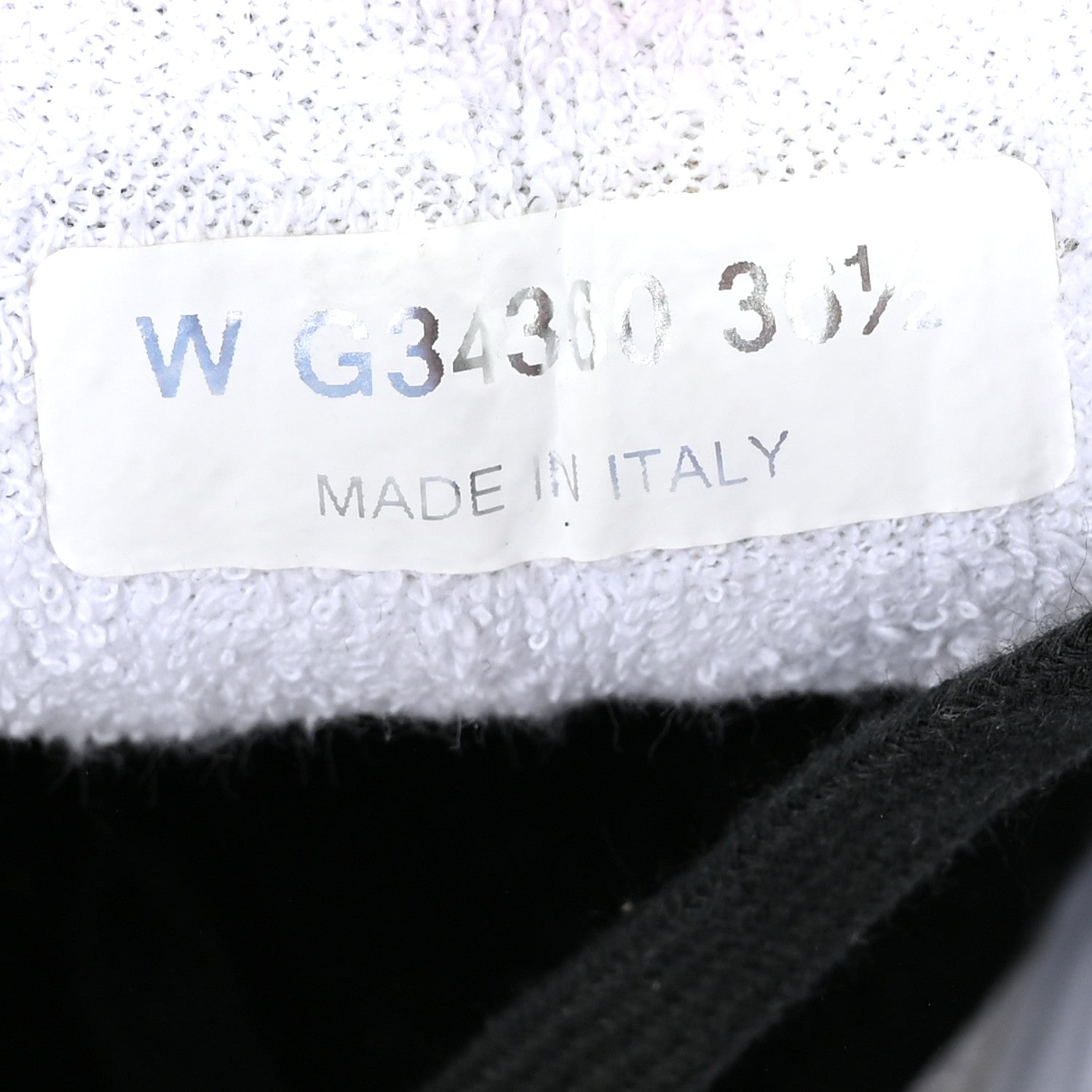 Fabric Calfskin Suede CC Sneakers 36.5 Black White
