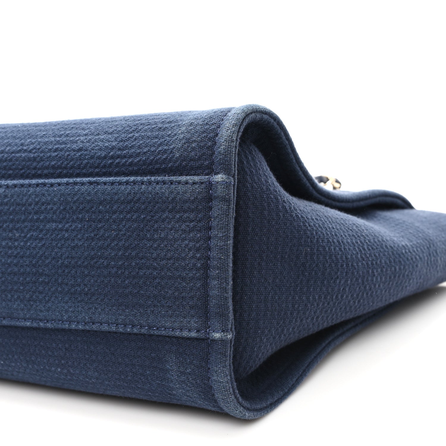 Chanel Mixed Fibers Small Deauville Tote Navy