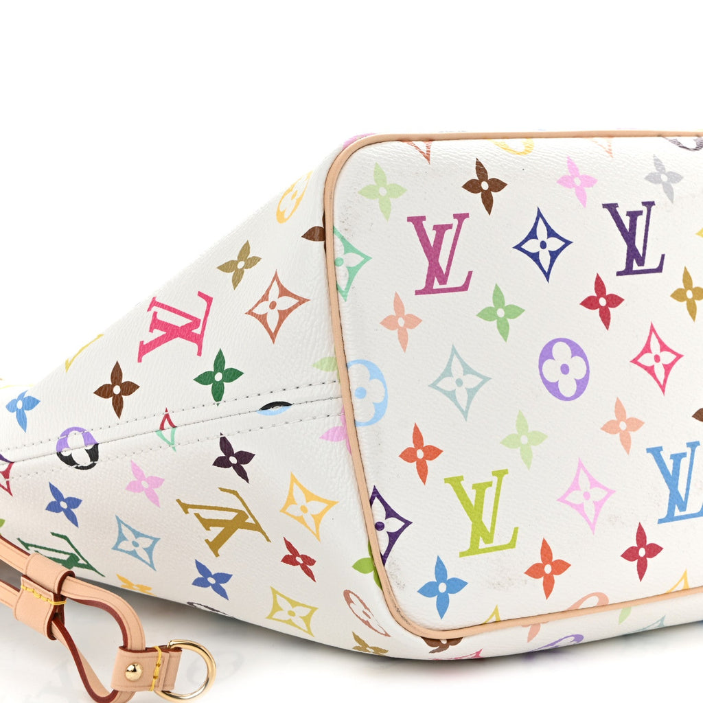 Louis Vuitton LV X TM Monogram Multicolor Neverfull MM White