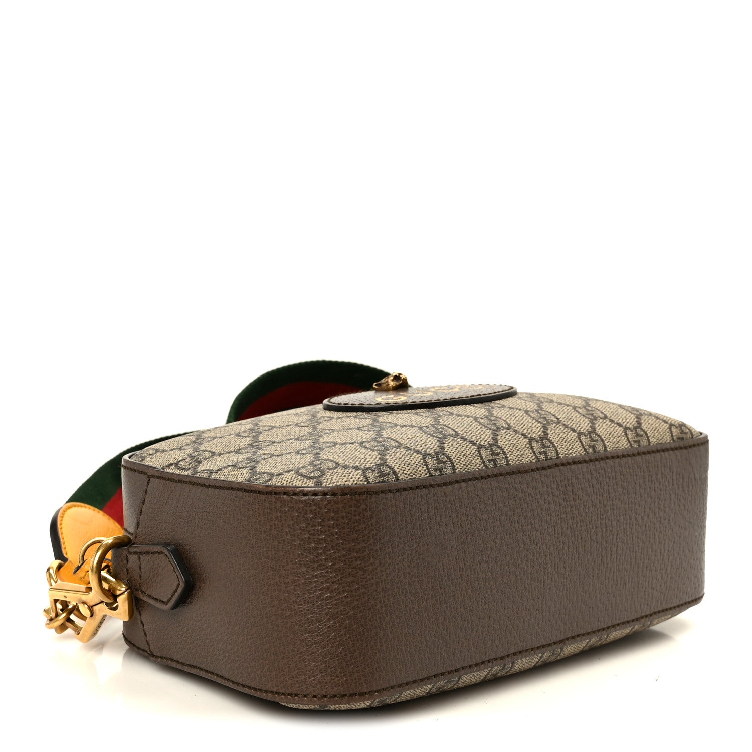 Gucci GG Supreme Monogram Web Neo Vintage Shoulder Bag Beige New Acero Crop
