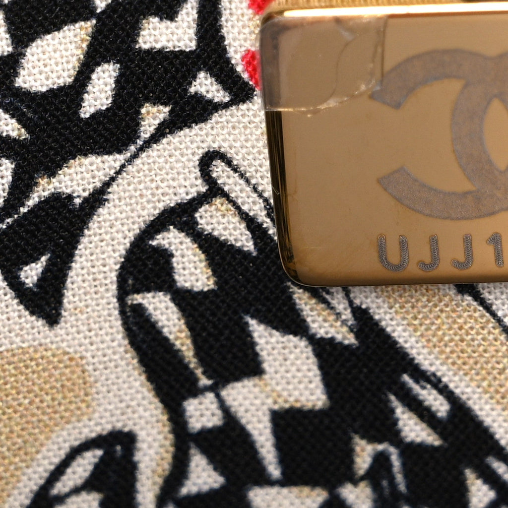 Chanel Caviar Quilted Striated CC Wallet On Chain WOC Black