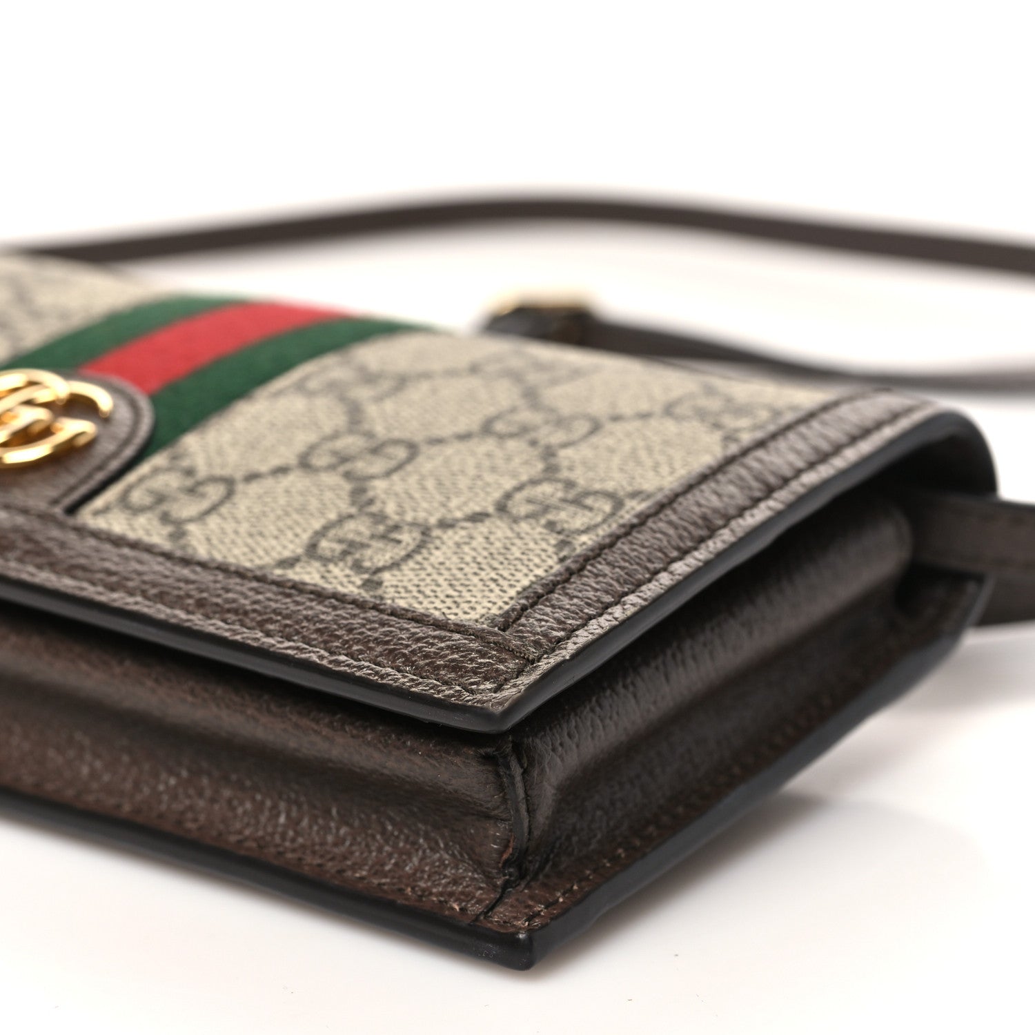 Gucci GG Supreme Monogram Web Ophidia Belt Bag Beige Ebony New Acero
