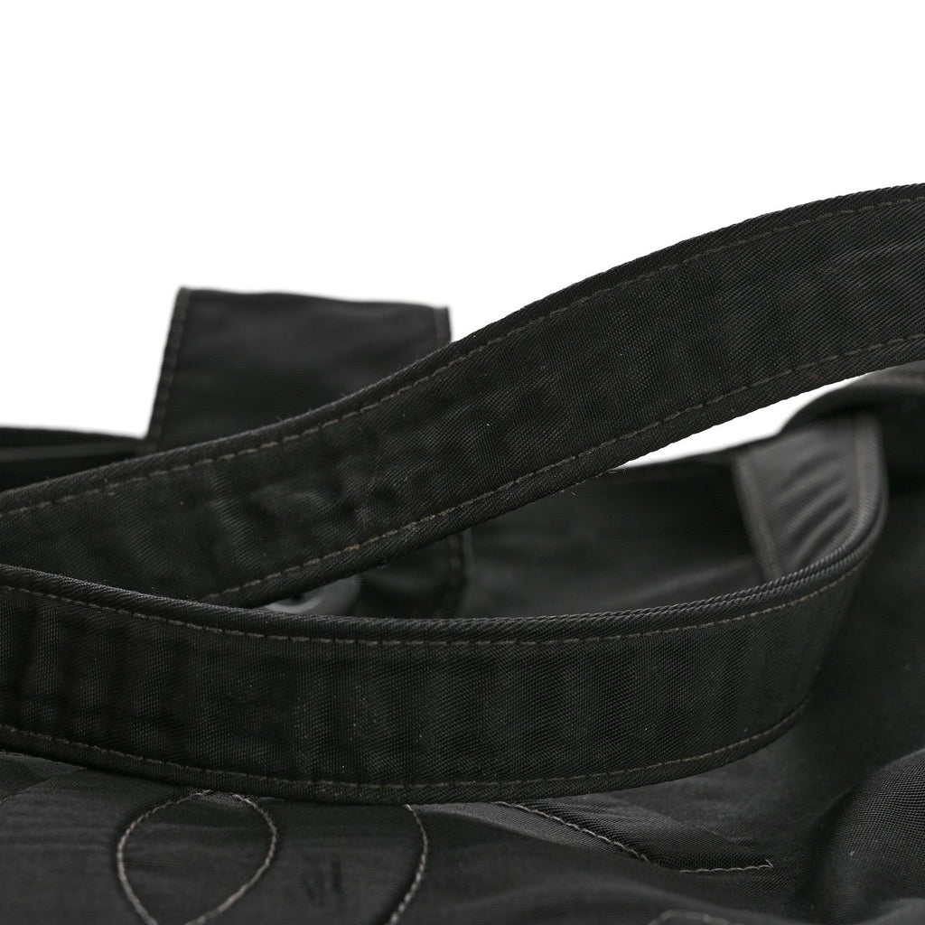 Chanel Nylon Button CC Tote Black