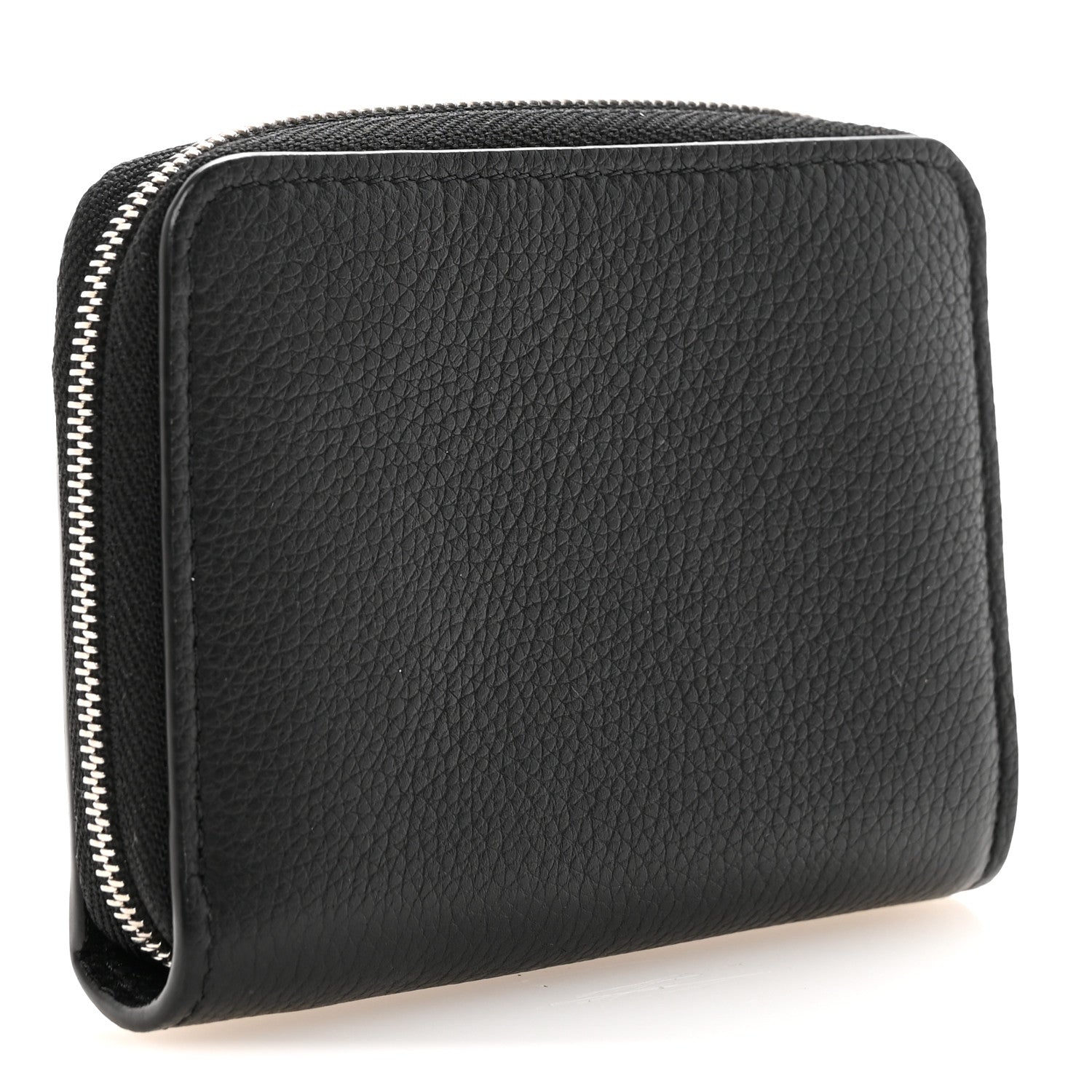 Louis Vuitton Calfskin Lockme Zippy Coin Purse Black