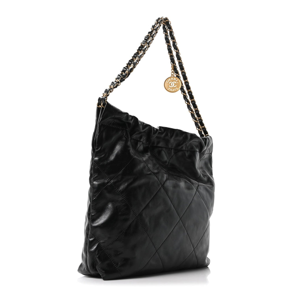 Chanel Calfskin Quilted Small Chanel 22 Black