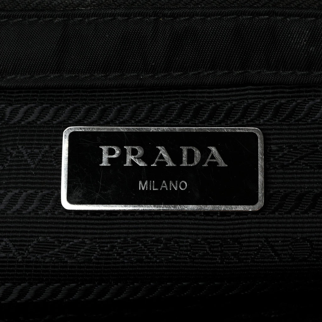 Prada Nylon Tessuto Impuntu Quilted Tote Black
