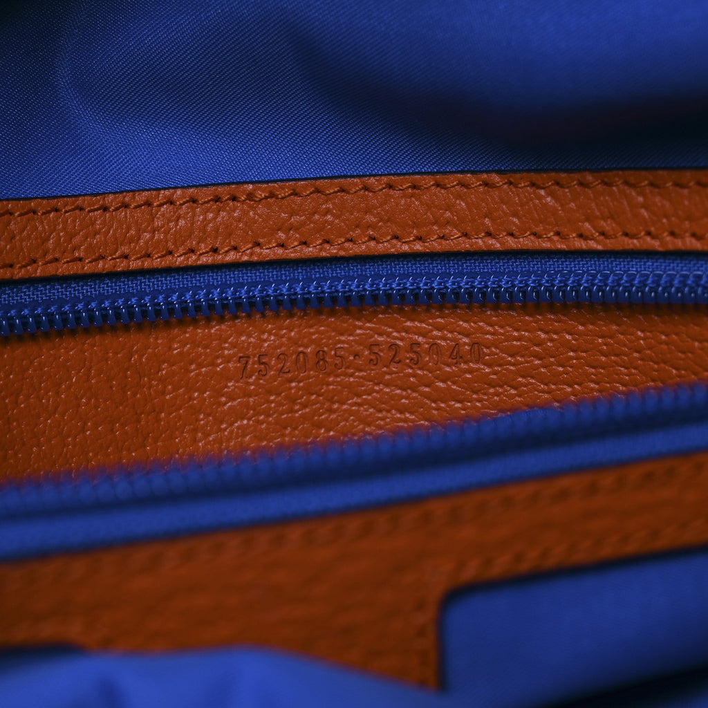 Gucci Jersey GG Monogram All Over Pan Sport Double Buckle Backpack  Blue Multicolor