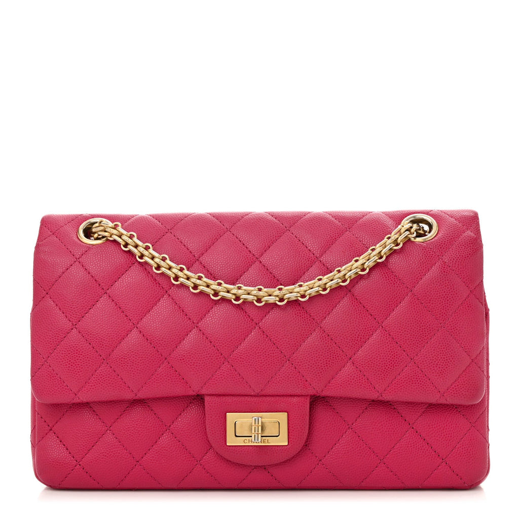 Chanel Caviar Quilted 2.55 Reissue 225 Flap Fuchsia